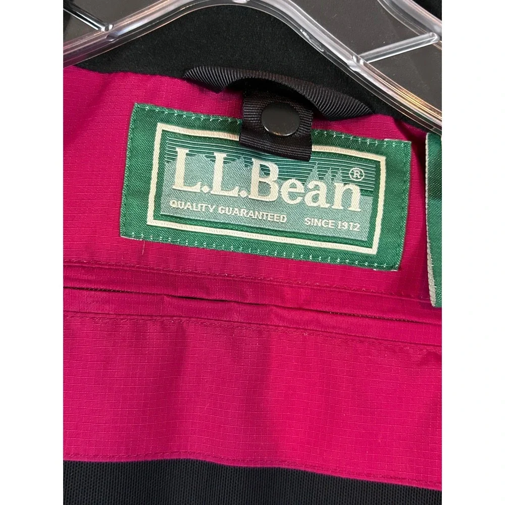 VTG LL Bean Womens‎ Small Magenta Hooded Ski Jacket Nylon Shell Gorpcore Snow